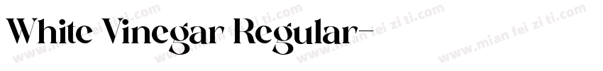 White Vinegar Regular字体转换